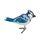 Old World Christmas Ornamente: Bird Watcher Collection Glasgeblasene Ornamente für Weihnachtsbaum, hellblauer Jay
