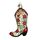 Old World Weihnachten Cowgirl Stiefel Glas geblasen Ornament