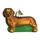 Old World Christmas Christbaumschmuck: Hunde-Kollektion, Glasornamente für Weihnachtsbaum Dackel 3x3 braun