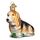 Old World Christmas Christbaumschmuck: Hunde-Kollektion, Glasornamente für Weihnachtsbaum Basset Hound 1.5 x 3 Glitzer Braun
