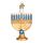 Old World Christmas Ornamente: Chanukkah-Glas-Ornamente für Weihnachtsbaum, Menora