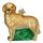 Old World Christmas Christbaumschmuck: Hunde-Kollektion, Glasornamente für Weihnachtsbaum Golden Retriever gelb