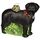 Old World Christmas Christbaumschmuck: Hunde-Kollektion, Glasornamente für Weihnachtsbaum Stehendes Schwarzlabor 3.25" schwarz