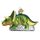 Old World Christmas Triceratops Weihnachtsbaumschmuck, Glas, geblasen