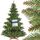 FAIRYTREES Weihnachtsbaum künstlich NORDMANNTANNE, grüner Stamm, Material PVC, inkl. Holzständer, 220cm