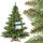 FAIRYTREES Weihnachtsbaum künstlich NORDMANNTANNE, grüner Stamm, Material PVC, inkl. Holzständer, 180cm