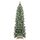 Fairytrees FT10 Schmaler künstlicher Weihnachtsbaum 180 cm - Nordmanntanne Premium 100% PE – grün mit weißen Spitzen