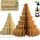 Premium Wiederverwendbare Weihnachtsdeko - Tischdeko Weihnachten/Deko Weihnachten - Papier Weihnachtsbaum Deko - Weihnachtsdeko Innen, Weihnachtsdeko Tisch (Stil 3 (braun))
