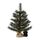 Gartenpirat Künstlicher Weihnachtsbaum 45 cm mit Drahtlichterkette 35 LED warmweiß Christbaum kiefernähnlich mit Frosteffekt beleuchtet batteriebetrieben