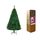 SHATCHI Künstlicher Deluxe-Weihnachtsbaum, 2,4 m, buschig, kaiserliche Kiefer, aufklappbare Äste, Bleistiftspitzen, mit Metallständer, Weihnachtsdekoration, 2,4 m