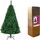 Künstlicher Deluxe-Weihnachtsbaum, aufklappbare Äste, Bleistiftspitzen, mit Metallständer, 3,6 m, Grün