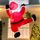 Joiedomi 6 Fuß hoher aufblasbarer Kletter-Weihnachtsmann mit Geschenkbox, aufblasbarer hängender Weihnachtsmann mit integrierter LED für Weihnachtsfeier, Outdoor, Hof, Garten, Rasendekoration