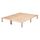 Gigapur G1 26981 Bett | Lattenrost und Bettgestell | Birke Natur Schicht-Holz | Bettrahmen belastbar bis 195Kg | 160 x 200 cm (2 x 80 x 200 cm)