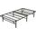 Amazon Basics Bettgestell, Klappbar, Pritsche, Werkzeuglose Montage, Unterbettstauraum, Einzelbett, 90 x 190 x 35.5 cm, Schwarz