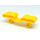 JUSNOVA 10er Paket Spezialkappen gelb | OHNE Bolzen | (8 x 35 mm gelb) 1066
