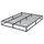 Olee Sleep 22cm Modernes Metall-Plattformbett / Metallbettgestell / Stahl-Lattenrost / Matratzenrahmen / Kein Boxspring erforderlich / 140 x 200cm / Full / Schwarz