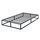 Olee Sleep 22cm Modernes Metall-Plattform-Bettgestell / Bett / Stahl-Lattenrost / Matratzenrahmen / Kein Boxspring Erforderlich / 100 x 200cm / Twin XL / Schwarz