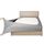 Stretch-Jersey-Bezug für Boxspringbett, Bettvolant, ultraweich und knitterarm, King/Cal King, Silber