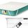 FAM'HOME Premium Matratzenschoner 90x200 cm mit hypoallergenem Soft Microfiber Bezug, atmungsaktive Matratzenauflage 90 x 200cm mit 4 elastischen Eckgurten, weißer hygienischer Matratzen Topper