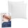 LIVESSA wasserdichter Kissenbezug 80x80 cm (2er Pack) kombinierbar mit Matratzen-Schutzhülen - Kissenschoner mit Reißverschluss, Pillow Protector, %100 Baumwolle Oberfläche