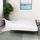 Alyvia Spring Boxspring-Abdeckung, Jersey-Strick dehnbarer Rundumbezug für alle Vier Seiten, Bettrock für Hotel und Zuhause, Einzelbett/Einzelbett XL, Weiß