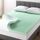 Best Price Mattress Matratzenauflage aus Memory-Schaum mit beruhigendem Aloe-Aufguss, CertiPUR-US-Zertifiziert, 7,6 cm, Grün