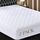Utopia Bedding Gesteppte Matratzenauflage, volle Größe, elastische Matratzenauflage, dehnbar bis 40,6 cm, maschinenwaschbar, Weiß, 2 Stück