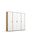 Rauch Möbel Voyager, Kleiderschrank für Schlafzimmer, Kinderzimmer, Babyzimmer, Jugendzimmer, Flur, 4-türig, mit Zubehör Basic, Farbe Weiß/Eiche Artisan, Breite 187cm