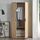 [en.casa] Kleiderschrank Eiselfing Schrank mit 2 Türen Garderobenschrank 176 x 80 x 52 cm Schlafzimmerschrank 1 Kleiderstange 1 Fach Eicheoptik