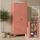 skølm Ituri Metallschrank Terrakotta – Kleiderschrank mit 6 Fächern & 2 Kleiderstangen – Garderobenschrank Flur 80 cm breit – Schlafzimmerschrank Industrial Style – Stahlschrank für Wohnzimmer & Büro