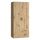 Forte Joakim Kleiderschrank 90, Skandi-Stil Schrank, 2-türig, 2 Schubladen, Einlegeböden, Kleiderstange, Holzwerkstoff, Artisan Eiche Holzdekor, 90,8 cm breit x 197 cm hoch x 54 cm tief