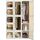 Dripex Kleiderschrank, Schrank 104 x 170 x 50 cm (B x H x T), einfache Montage, Faltbarer Mehrzweckschrank mit Stange, magnetische Türen, für Schlafzimmer Wohnzimmer Weiß