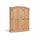 Dynamic24 Schrank Schlafzimmer – New Mexiko Kleiderschrank 3-türig – B152xH193xT54cm – Massivholz Kiefer Natur – Kommode – Garderobenschrank – Mehrzweckschrank – Offener Kleiderschrank – Wardrobe