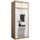 KRYSPOL Schwebetürenschrank Madryt 100 cm mit Spiegel Kleiderschrank mit Kleiderstange und Einlegeboden Schlafzimmer- Wohnzimmerschrank Schiebetüren (Artisan Eiche + Weiß mit Erweiterung)