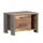 FORTE Clif Nachttisch mit 2 Schubladen, Holzwerkstoff, Old – Wood Vintage/ Betonoptik Dunkelgrau, 62 x 41,5 x 41,6 cm