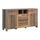 FORTE Clif Kommode mit 3 Türen und 2 Schubladen, Holzwerkstoff, Old – Wood Vintage/ Betonoptik Dunkelgrau, 156,4 x 86,3 x 41,6 cm