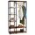IDMarket - Ankleide Kleiderschrank Regale B. 90 cm HAWKINS dunkles Holz Industriedesign