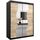 KRYSPOL Schwebetürenschrank Madryt 150 cm mit Spiegel Kleiderschrank mit Kleiderstange und Einlegeboden Schlafzimmer- Wohnzimmerschrank Schiebetüren Modern Design (Schwarz + Sonoma)