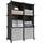 HOMIDEC Kleiderschrank, Tragbarer Regalsystem, Schrank aus Kunststoff mit 2 Kleiderstange, Schlafzimmerschrank kleiderschrank Weiss für Schlafzimmer