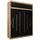 Kryspol Schwebetürenschrank York 180 cm Kleiderschrank mit Kleiderstange und Einlegeboden Schlafzimmer- Wohnzimmerschrank Schiebetüren Modern Design (Artisan Eiche + Schwarz mit Erweiterung)