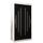 MEBLE KRYSPOL - Kleiderschrank, Schlafzimmerschrank - Schrank Zwei Türen - 4 Fachböden, 2 Stangen, Fachboden - Garderobenschrank York, Körperfarbe Weiß, Frontfarbe Schwarz - 100x62x200cm