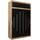Kryspol Schwebetürenschrank York 150 cm Kleiderschrank mit Kleiderstange und Einlegeboden Schlafzimmer- Wohnzimmerschrank Schiebetüren Modern Design (Artisan Eiche + Schwarz mit Erweiterung)