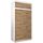 Kryspol Schwebetürenschrank York 120 cm Kleiderschrank mit Kleiderstange und Einlegeboden Schlafzimmer- Wohnzimmerschrank Schiebetüren Modern Design (Weiß + Artisan Eiche mit Erweiterung)