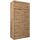 Kryspol Schwebetürenschrank York 120 cm Kleiderschrank mit Kleiderstange und Einlegeboden Schlafzimmer- Wohnzimmerschrank Schiebetüren Modern Design (Artisan Eiche mit Erweiterung)
