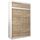 Kryspol Schwebetürenschrank York 150 cm Kleiderschrank mit Kleiderstange und Einlegeboden Schlafzimmer- Wohnzimmerschrank Schiebetüren Modern Design (Weiß + Sonoma mit Erweiterung)