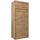 Kryspol Schwebetürenschrank York 100 cm Kleiderschrank mit Kleiderstange und Einlegeboden Schlafzimmer- Wohnzimmerschrank Schiebetüren Modern Design (Artisan Eiche mit Erweiterung)