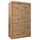 MEBLE KRYSPOL - Kleiderschrank, Schlafzimmerschrank - Schrank Zwei Türen - 4 Fachböden, 2 Stangen, Fachboden - Garderobenschrank York, Körperfarbe Artisan, Frontfarbe Artisan - 120x62x200cm