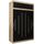 Kryspol Schwebetürenschrank York 150 cm Kleiderschrank mit Kleiderstange und Einlegeboden Schlafzimmer- Wohnzimmerschrank Schiebetüren Modern Design (Sonoma + Schwarz mit Erweiterung)