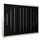 MEBLE KRYSPOL - Kleiderschrank, Schlafzimmerschrank - Schrank DREI Türen - 4 Fächer rechts, Links, 2 Stangen, Fach - Garderobenschrank York, Körperfarbe Weiß, Frontfarbe Schwarz - 250x62x200cm