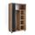 Vicco Kleiderschrank Doros, Sonoma, 100 x 168 cm offen, mit Rollen, mit Rollen zur flexiblen Platzierung im Raum